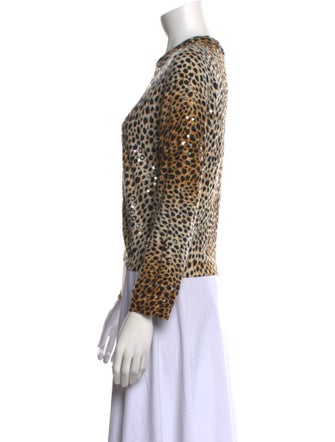 Dolce & Gabbana Cashmere Animal Print Sweater