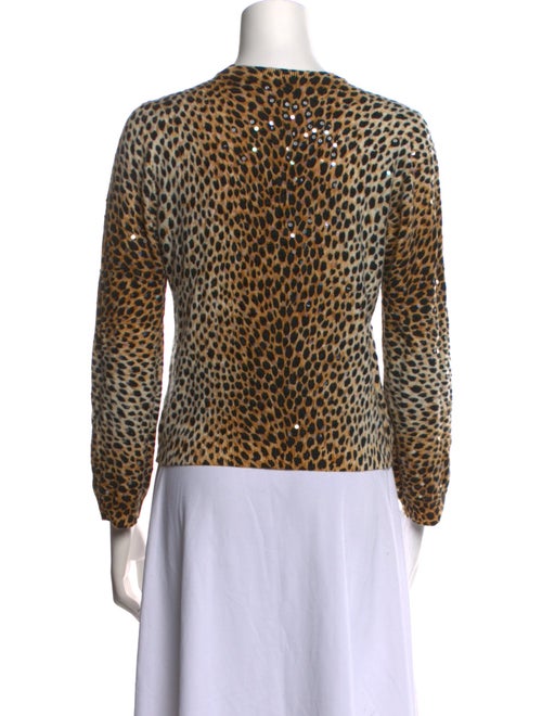 Dolce & Gabbana Cashmere Animal Print Sweater