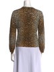 Dolce & Gabbana Cashmere Animal Print Sweater
