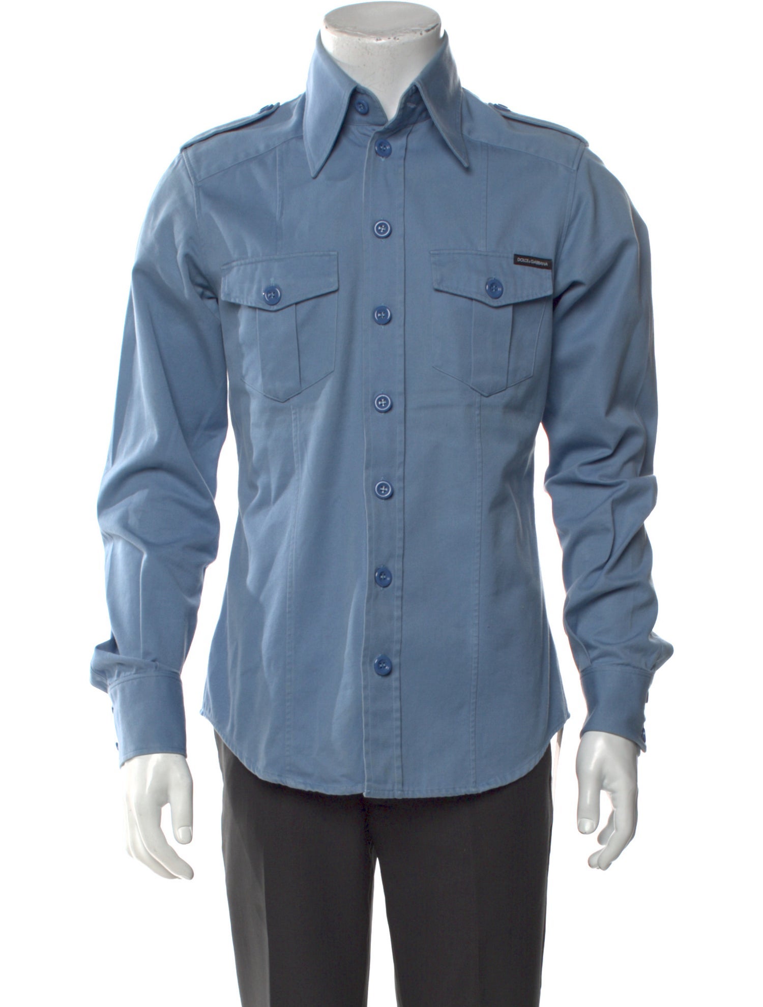 Dolce & Gabbana Long Sleeve Denim Shirt