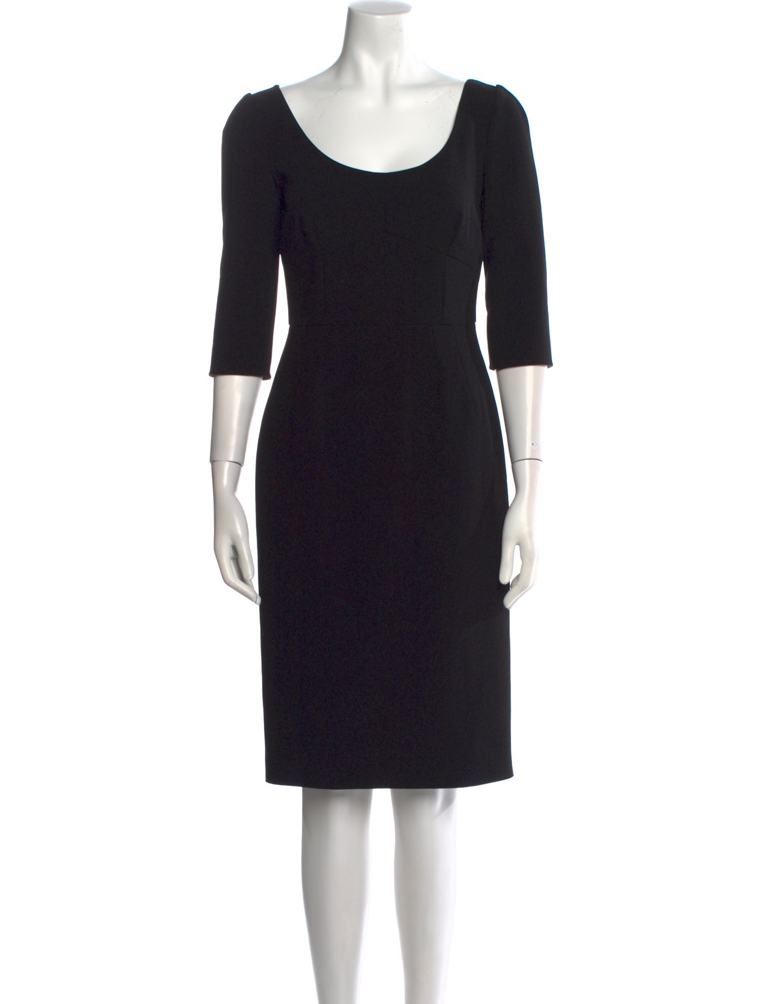 Dolce & Gabbana Virgin Wool Knee-Length Dress