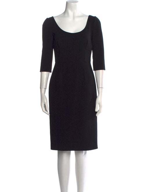 Dolce & Gabbana Virgin Wool Knee-Length Dress