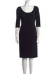 Dolce & Gabbana Virgin Wool Knee-Length Dress