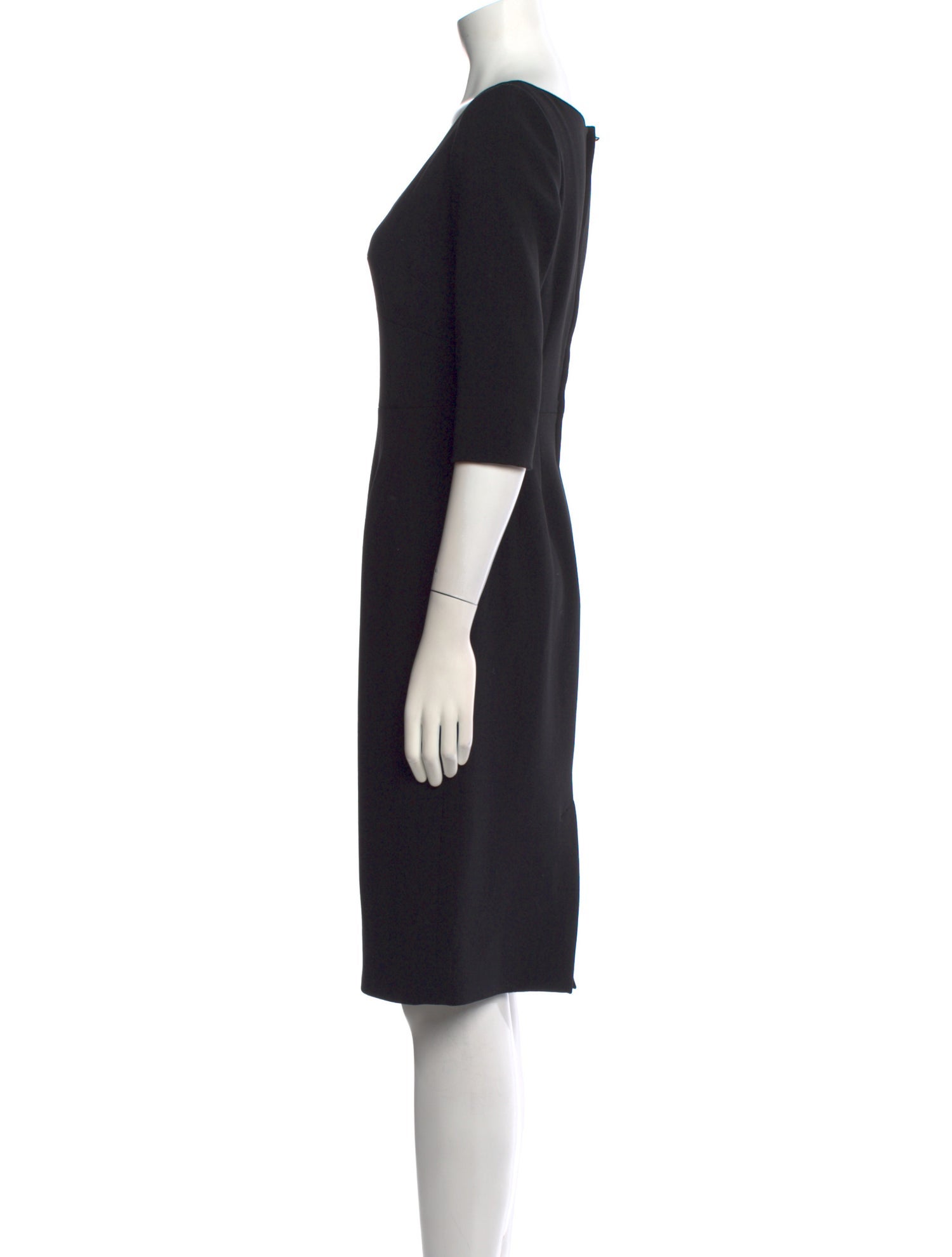 Dolce & Gabbana Virgin Wool Knee-Length Dress