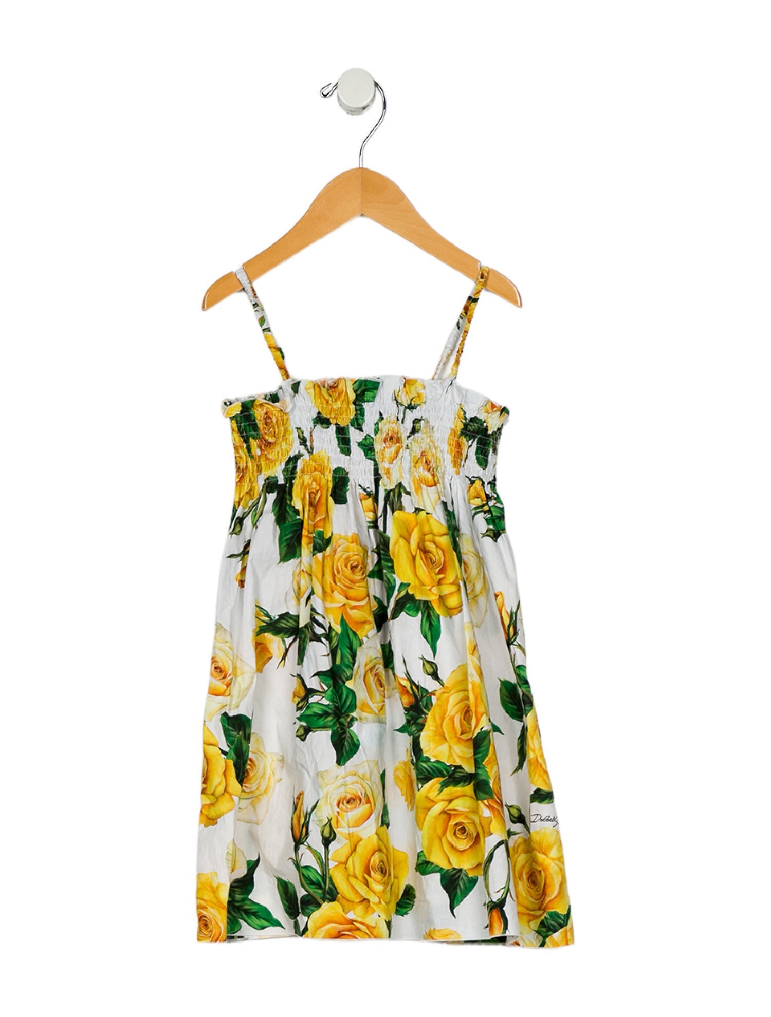 Dolce & Gabbana toddler girls' yellow and white dress