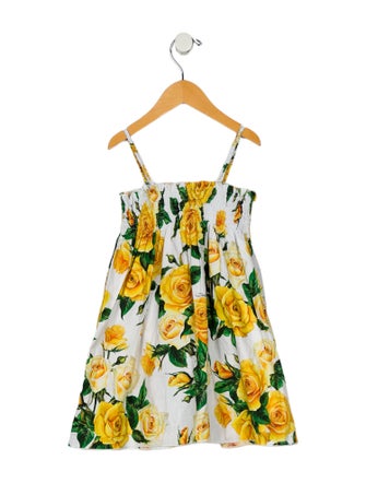 Dolce & Gabbana toddler girls' yellow and white dress