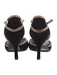Dolce & Gabbana Suede Leather Trim Embellishment T-Strap Pumps