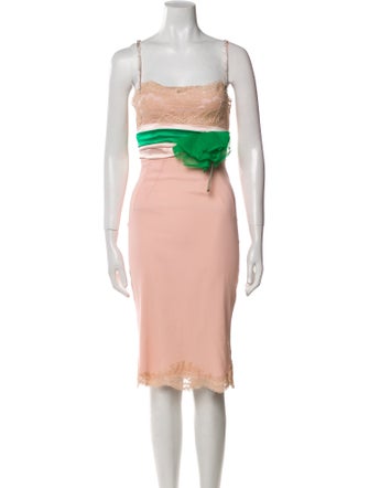 Dolce & Gabbana Silk Knee-Length Dress