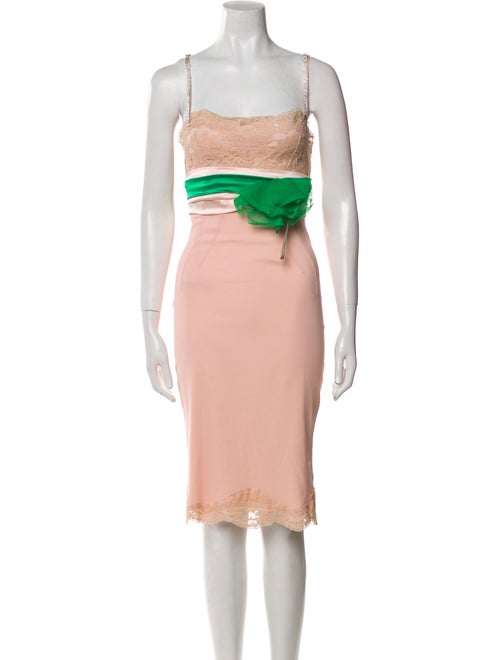 Dolce & Gabbana Silk Knee-Length Dress