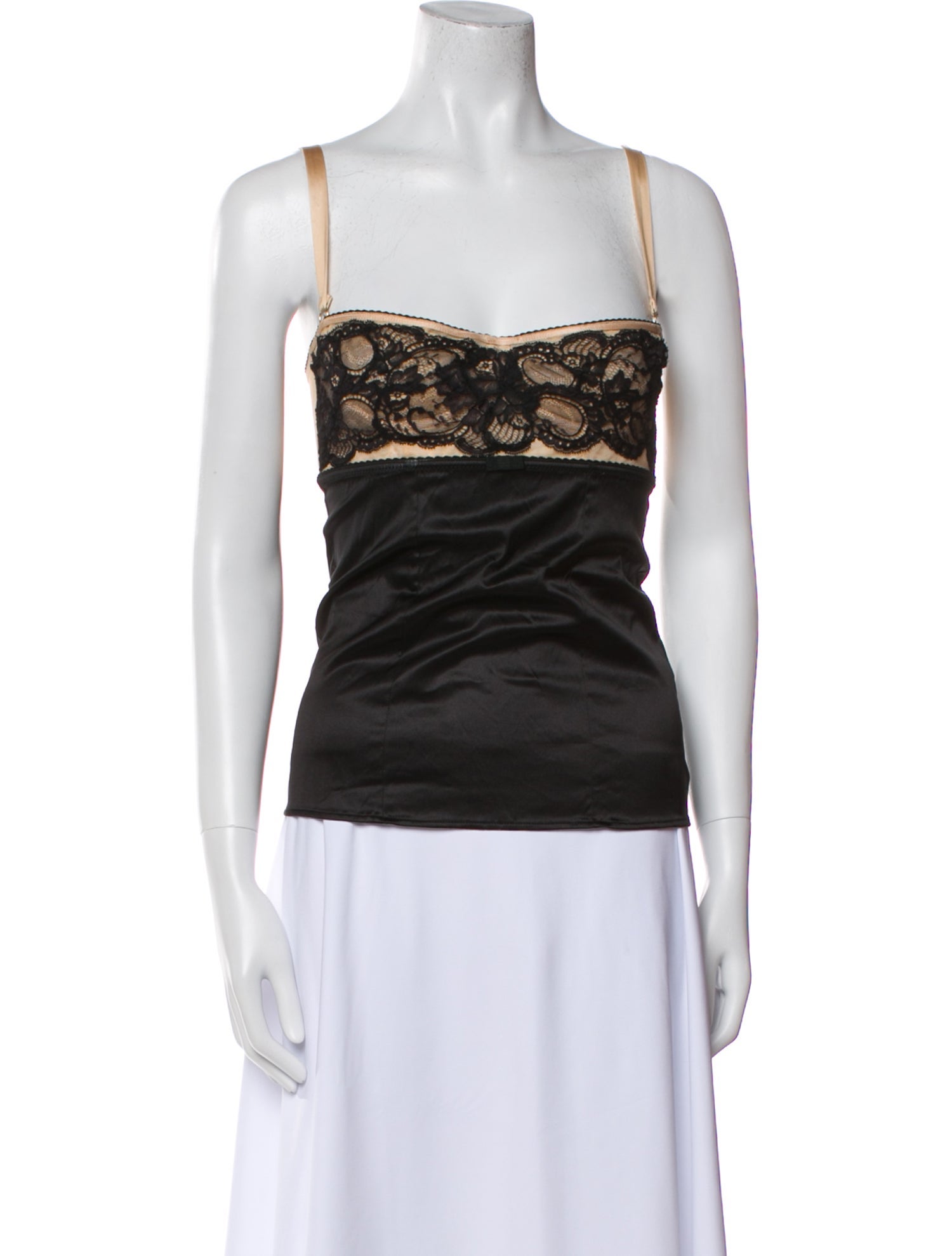 Dolce & Gabbana Silk Square Neckline Top