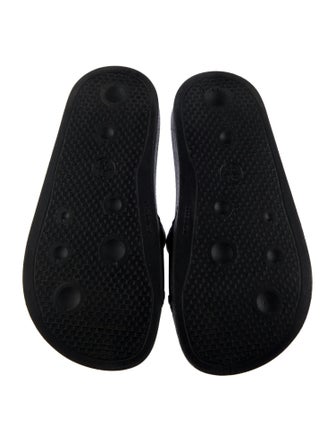 Dolce & Gabbana kid boys' black and white slides