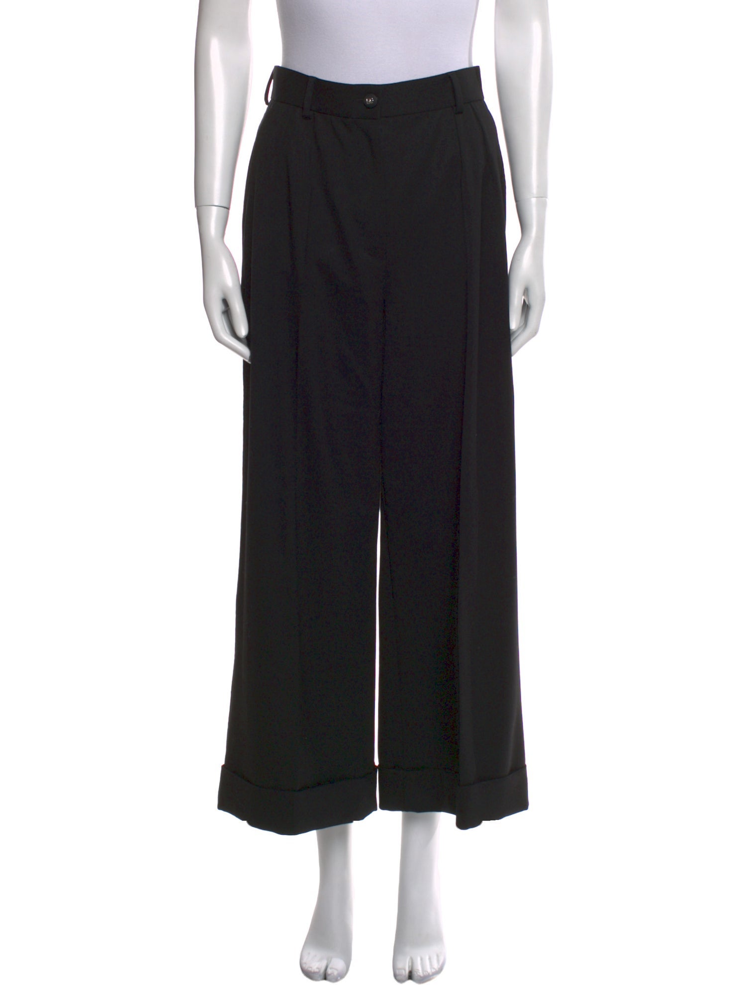Dolce & Gabbana Wool Wide Leg Pants w/ Tags