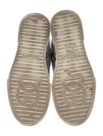 Dolce & Gabbana Leather Printed Sneakers