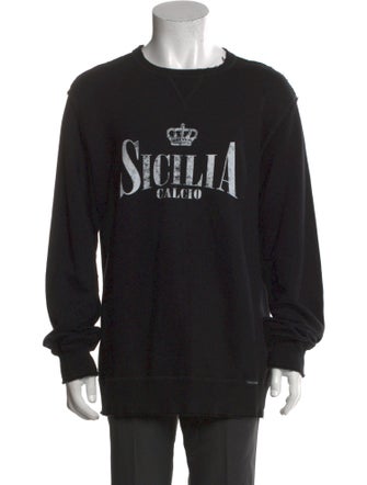 Dolce & Gabbana Graphic Print Crew Neck Pullover