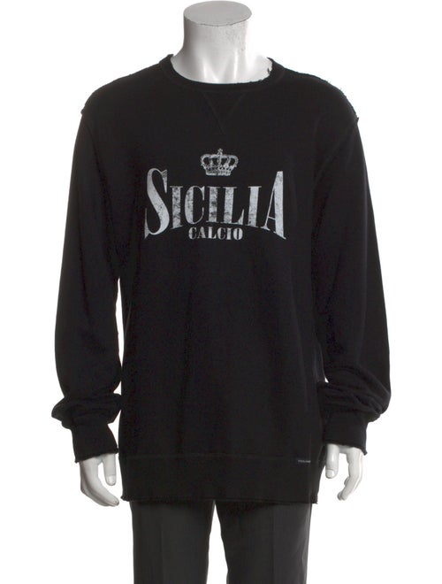 Dolce & Gabbana Graphic Print Crew Neck Pullover