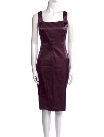 D&G Square Neckline Knee-Length Dress
