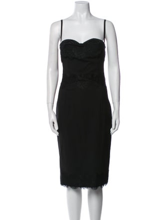 Dolce & Gabbana Square Neckline Mini Dress