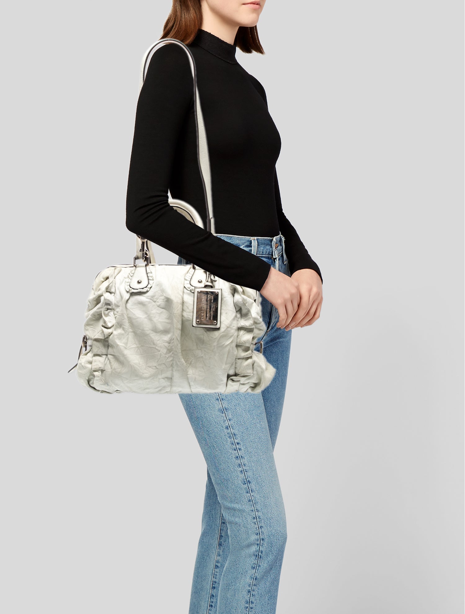 Dolce & Gabbana Leather Top Handle Bag