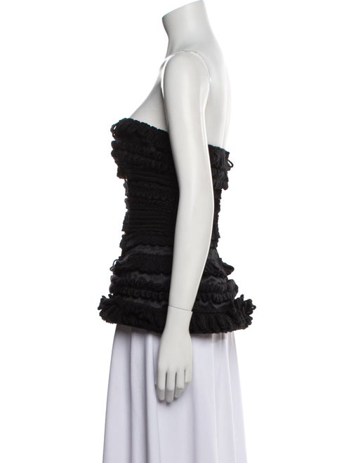 Dolce & Gabbana Wool Strapless Top