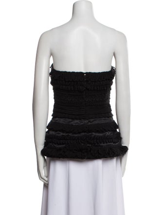 Dolce & Gabbana Wool Strapless Top