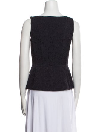 Dolce & Gabbana Polka Dot Print Square Neckline Crop Top