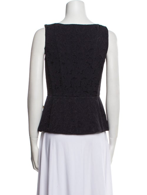 Dolce & Gabbana Polka Dot Print Square Neckline Crop Top