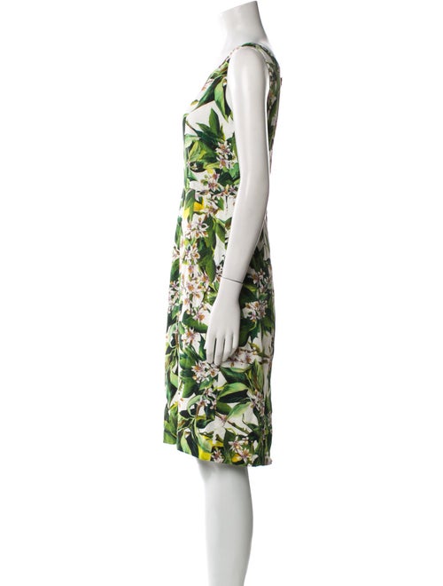 Dolce & Gabbana Floral Print Knee-Length Dress