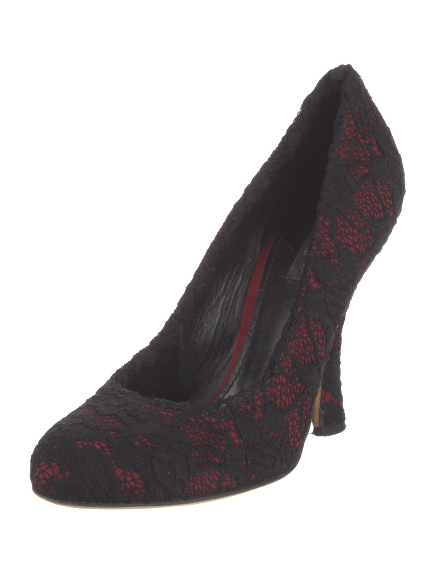 Dolce & Gabbana Lace Printed Pumps