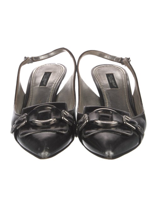 Dolce & Gabbana Leather Slingback Pumps