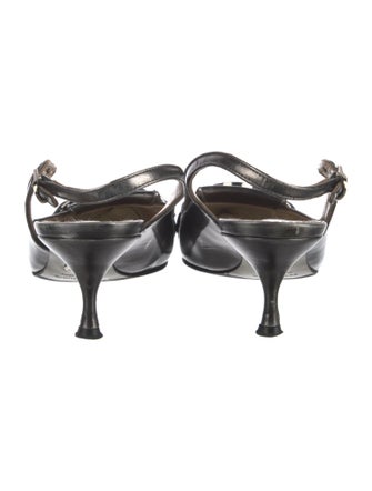 Dolce & Gabbana Leather Slingback Pumps