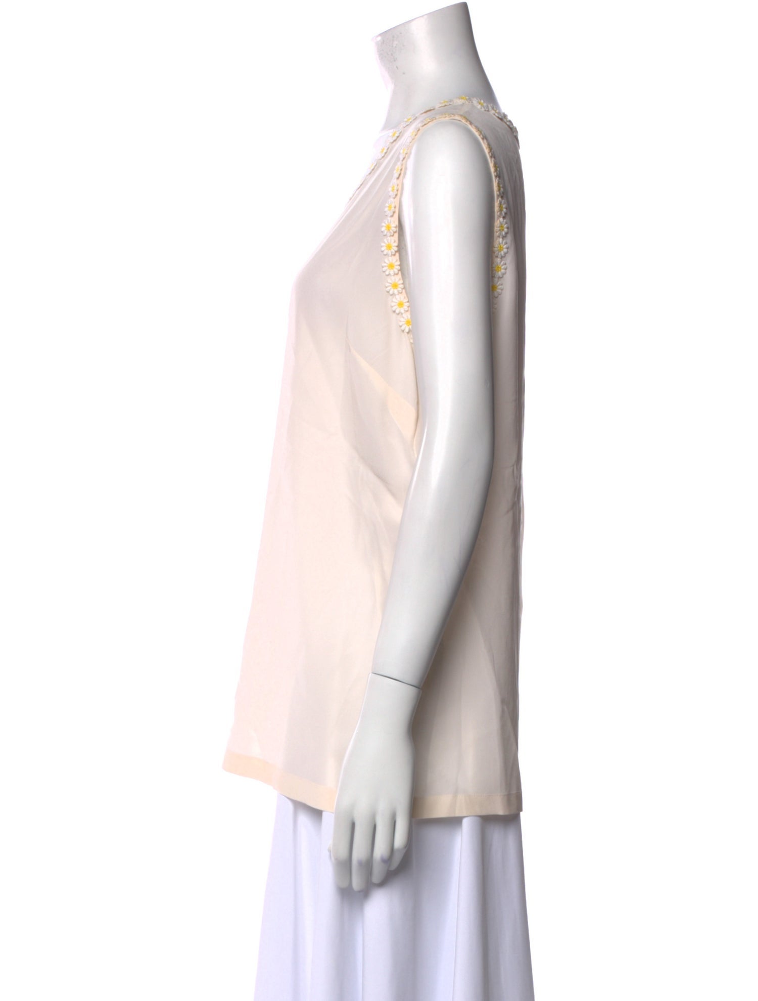 Dolce & Gabbana Silk Scoop Neck Top