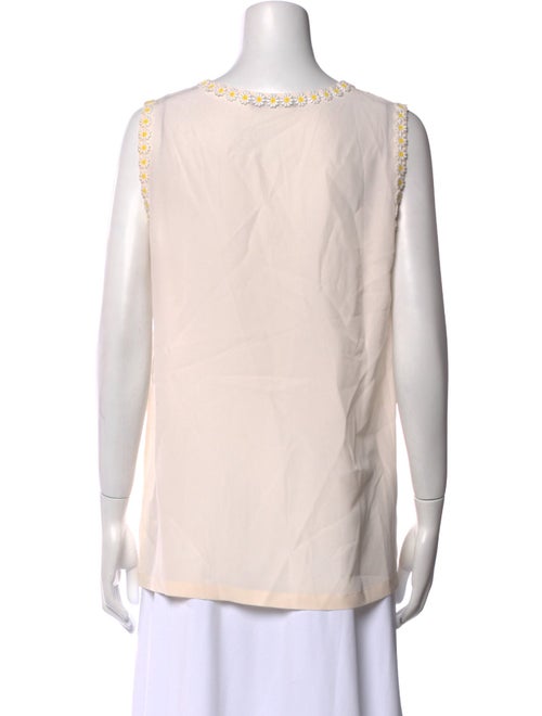 Dolce & Gabbana Silk Scoop Neck Top