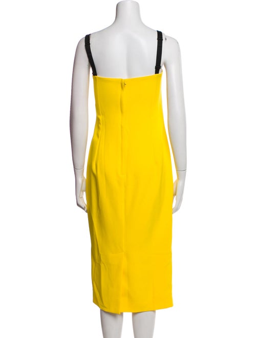 Dolce & Gabbana Square Neckline Midi Length Dress