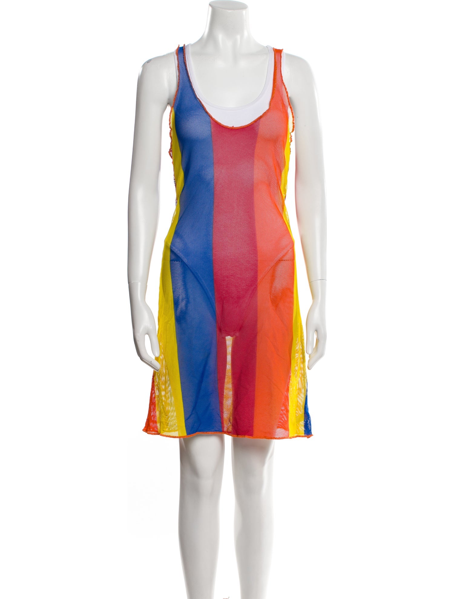 Dolce & Gabbana Colorblock Pattern Cover-Up