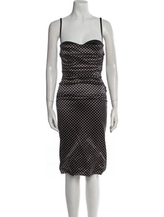 Dolce & Gabbana Silk Midi Length Dress