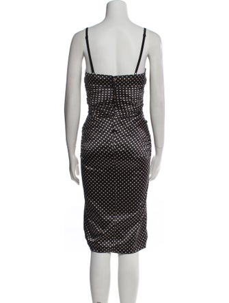 Dolce & Gabbana Silk Midi Length Dress