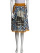 Dolce & Gabbana Silk Knee-Length Skirt