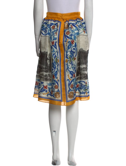 Dolce & Gabbana Silk Knee-Length Skirt
