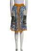 Dolce & Gabbana Silk Knee-Length Skirt