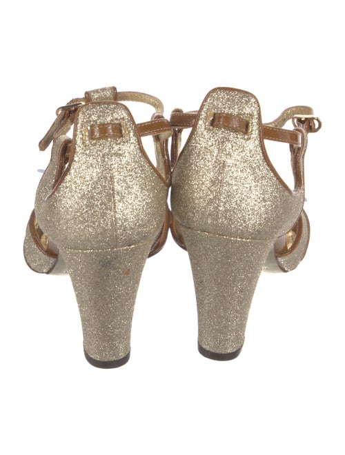 Dolce & Gabbana Glitter T-Strap Sandals