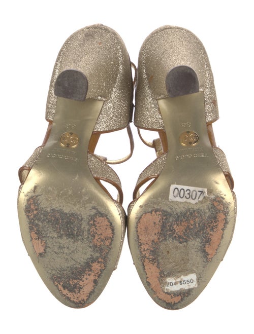 Dolce & Gabbana Glitter T-Strap Sandals