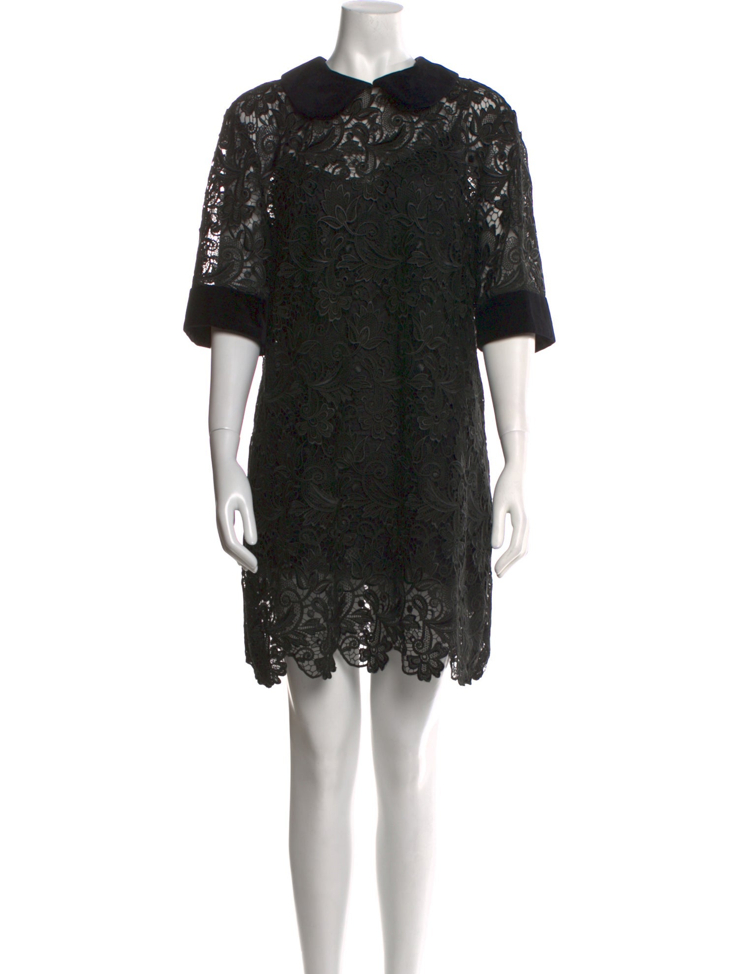 Dolce & Gabbana Crew Neck Mini Dress