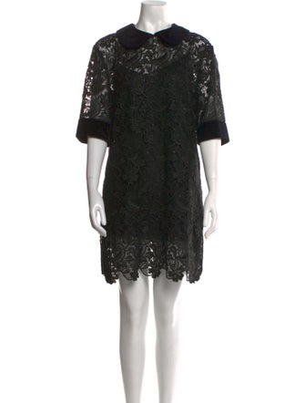 Dolce & Gabbana Crew Neck Mini Dress