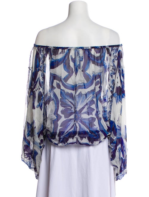 Dolce & Gabbana Silk Printed Blouse