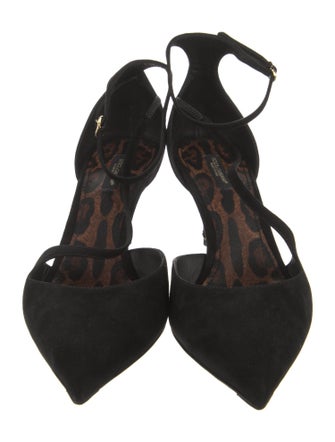 Dolce & Gabbana Suede D'Orsay Pumps