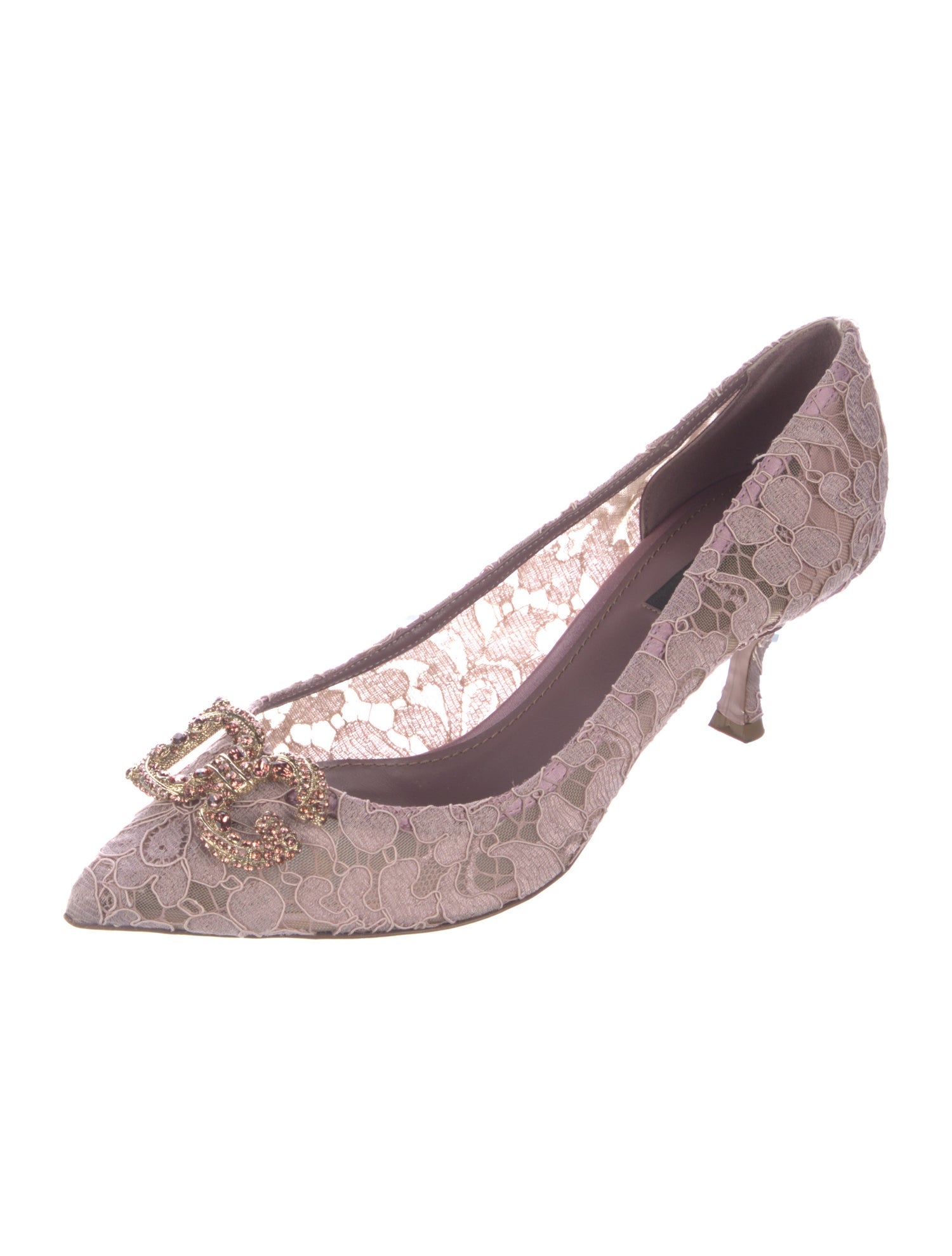 Dolce & Gabbana Lace Lace Pattern Pumps