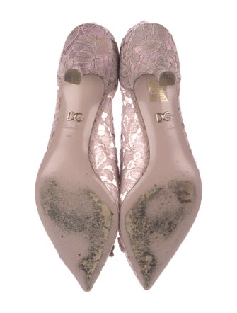 Dolce & Gabbana Lace Lace Pattern Pumps