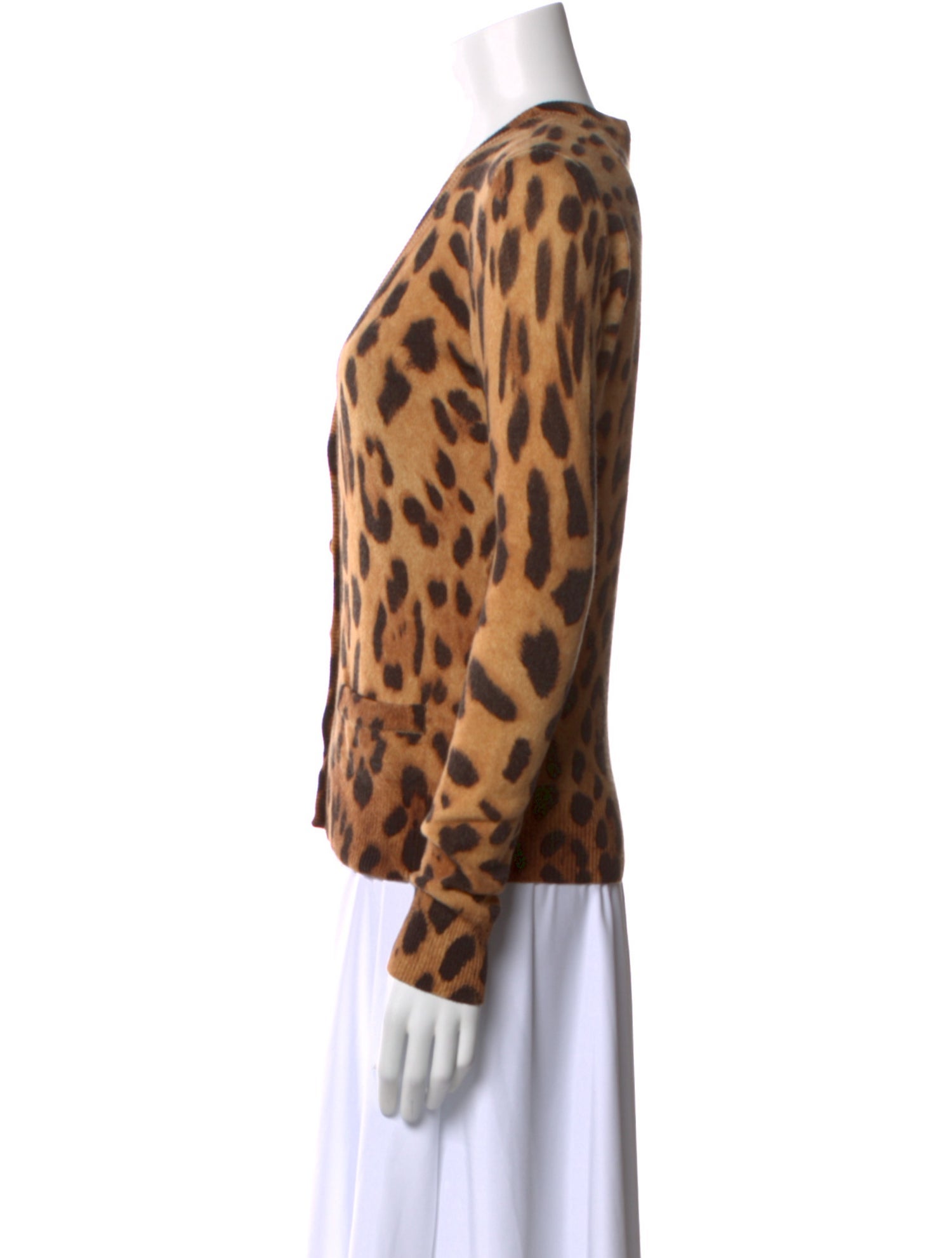 Dolce & Gabbana Cashmere Animal Print Sweater