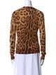 Dolce & Gabbana Cashmere Animal Print Sweater