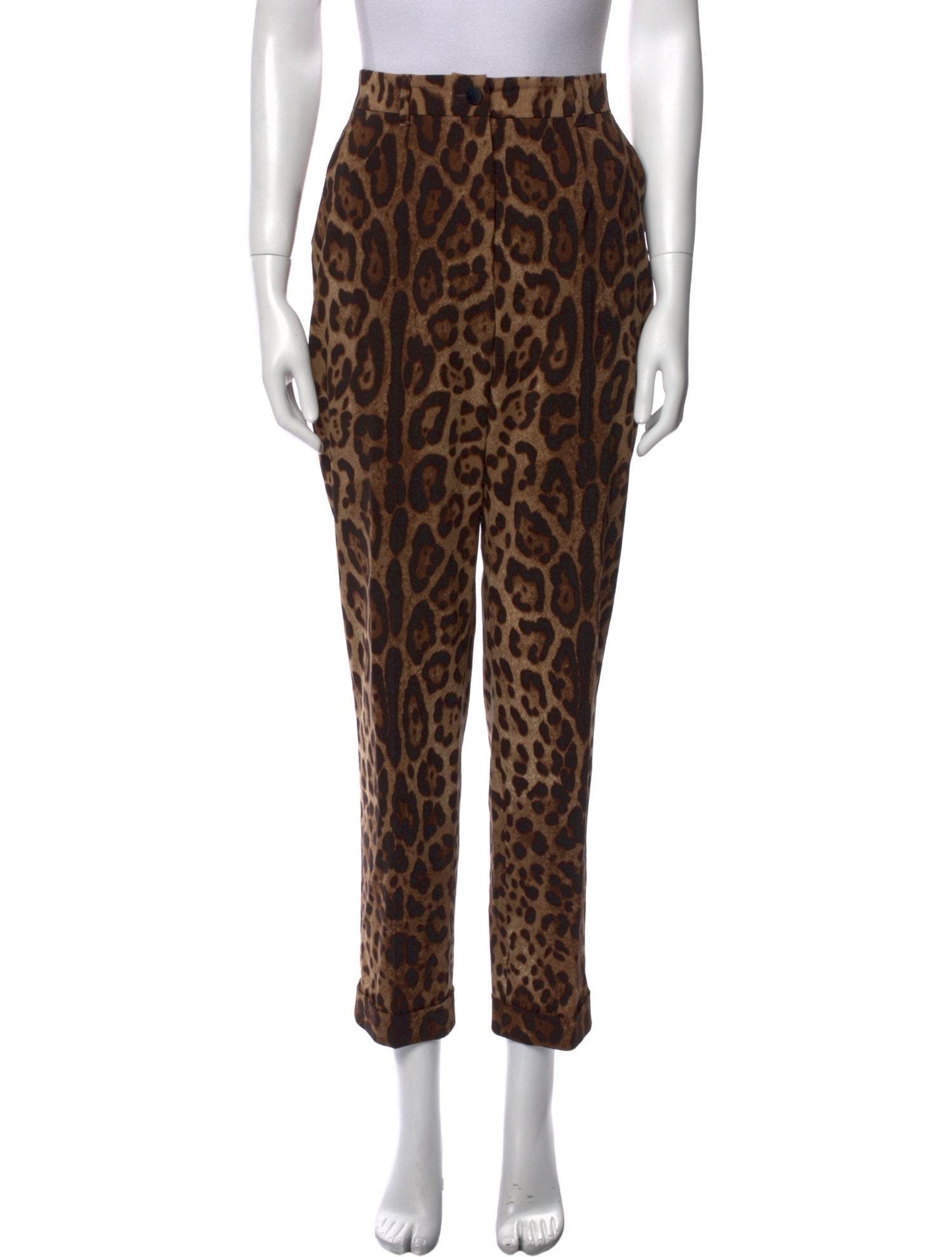 Dolce & Gabbana Wool Straight Leg Pants